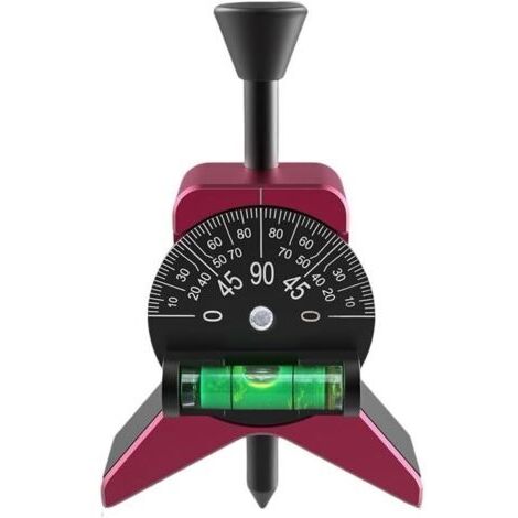 Outil de recherche de centre de tuyau magnétique, rapporteur de bulles à cadran réglable pour tuyaux de 3,8 cm à 15,2 cm, design en forme de Y en aluminium anodisé