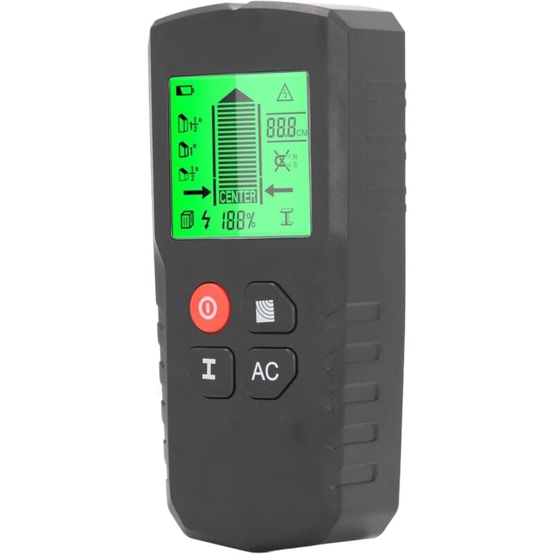 Outil de Recherche de Montants 5 en 1, Scanner Mural à écran LCD – Détecteur Sensible et Précis pour Bois, Tuyaux, Métaux, Fils AC – 5 Modes de