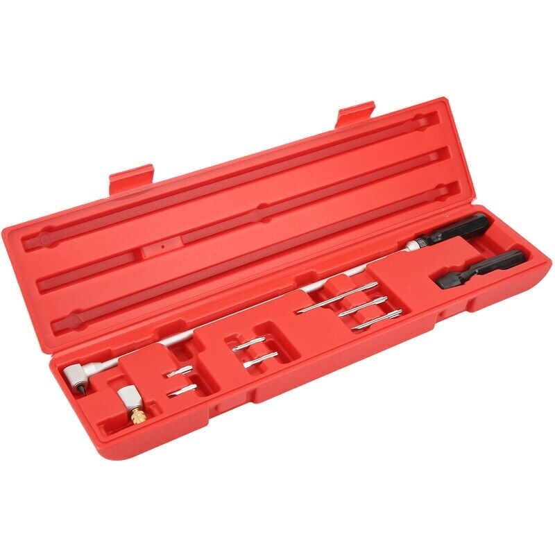 Ikodm - Outil de Réglage du Carburateur, Kit de Réglage de Carburateur 10pcs Tournevis avec Angle biseauté de 90 Degrés, Outil de Réglage du