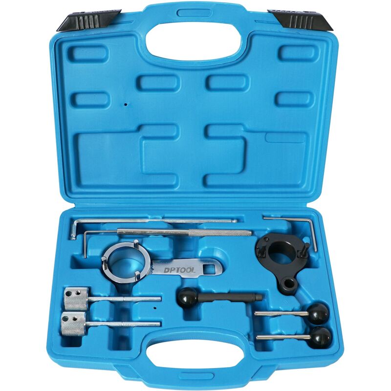 Outil de réglage du moteur, kit courroie de distribution d'arbre à cames compatible avec VW VAG Audi SEAT Skoda 1.6 2.0 TDI Common Rail Diesel