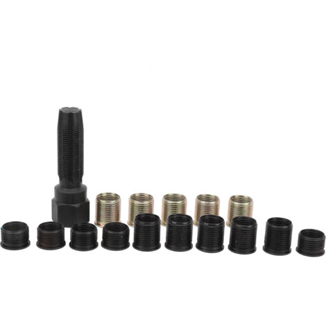 Outil de Réparation de Filetage Bougie M14x1.25, Kit Taraudage Carbone Portable pour Moteur
