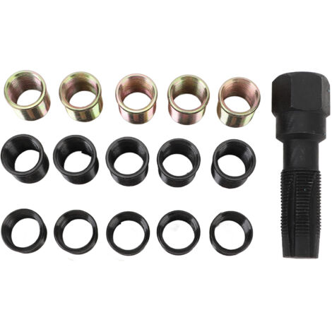 Outil de Réparation de Filetage de Bougie D'allumage Chiciris Carbon Steel M14x1.25 High Strength M16 X 1.25 Tap pour la Réparation du Moteur Automobile