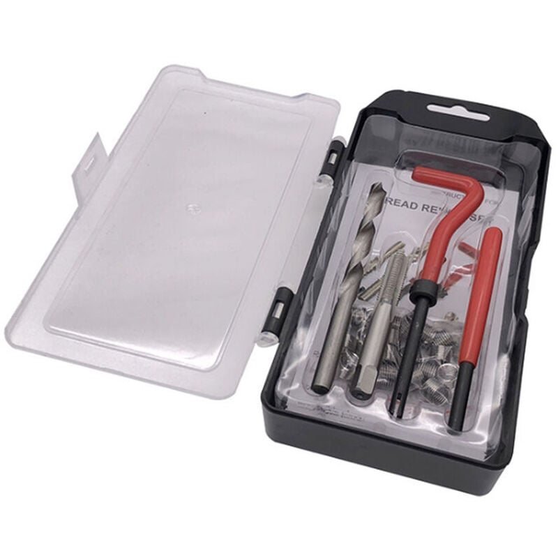 Forehill - Outil de réparation de robinet à filetage automatique Bougie d'allumage 15PC M12x1.25