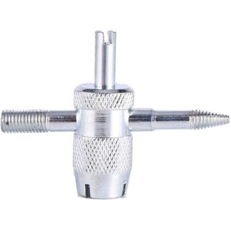 Outil de réparation de valve de pneu quatre en un Outil de valve de pneu à quatre voies pour c