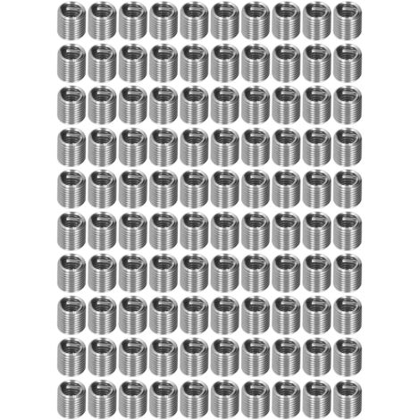 Outil de Réparation d'Insert Fileté M6x12D en Acier Inoxydable - 100 Pièces