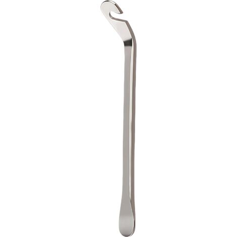 Outil de réparation pour pneus de vélo en argent, 12 x 6,3 cm, 1 démonte-pneu en acier, accessoire pour outil de réparation de vélo