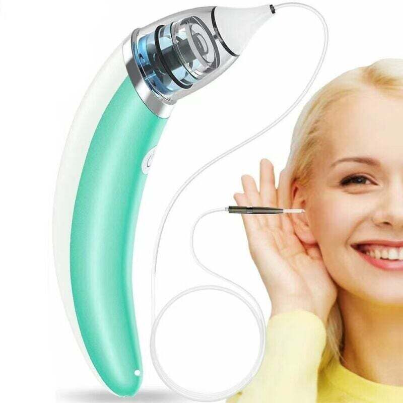 Outil de retrait de cérumen électrique nettoyeur d'oreille électrique Kit de retrait de cérumen doux Charge Usb réutilisable forte aspiration