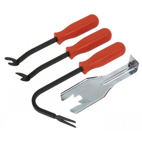 Outil de retrait de clips Geko g02579 acier 4 pièces