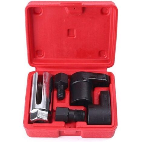 Outil de retrait de douille capteur d'oxygène – Kit 5 pièces – Douilles extra profondes et clés à pied-de-biche – Acier haute qualité