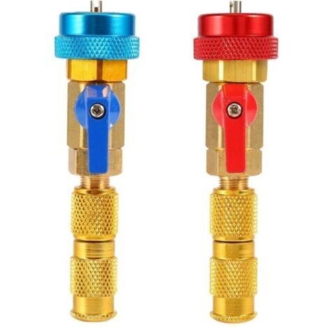 Outil de Retrait de Noyau de Valve. Outils de réparation côté Pression. climatisation R134A Outil de démontage Rapide de Noyau de Valve Outil Haute Basse Pression