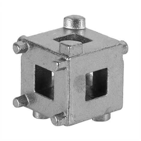 Outil de retrait de piston pour disque de frein arrière, cube de réglage pour étrier, adaptateur argenté