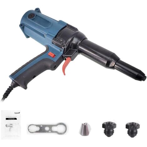 Pistolet à Riveter électrique Sans Fil 18V (sans Batterie) - Sans Balais, LED Bleue, Pour Rivets 3.2-4.8mm - Compatible Batteries BL1815 Et Similaires