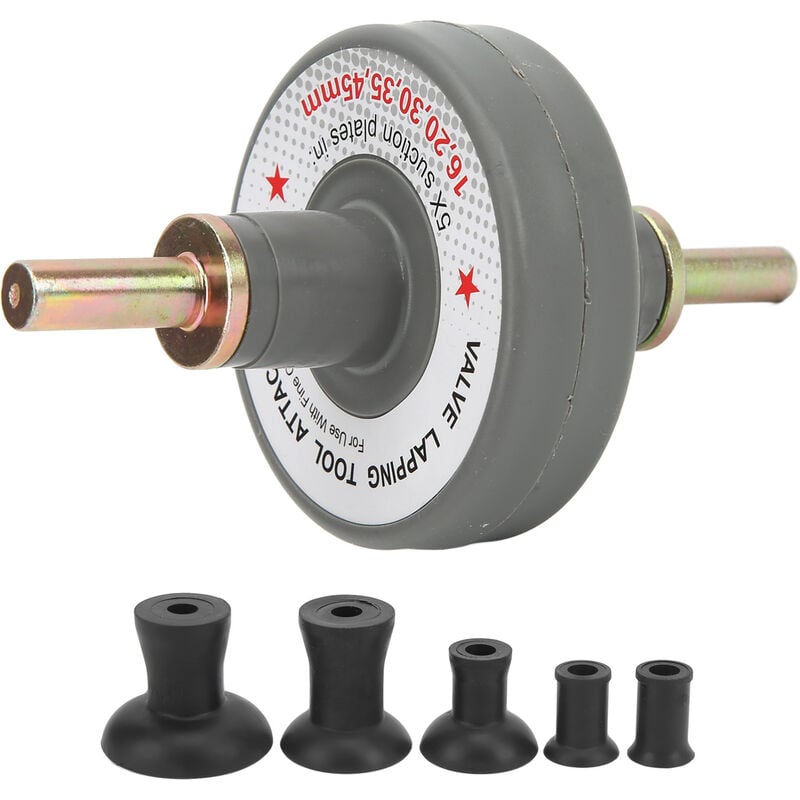Jeffergarden - Kit D'outils de Rodage de Soupape avec 5 Plaques D'aspiration 1000 Tr/min à 1250 Tr/min Universel pour le Meulage de Petit Moteur