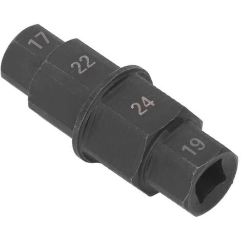 outil de roue d'essieu avant de moto Outil d'essieu hexagonal pour moto, clé de retrait de broche bricolage douille Noir