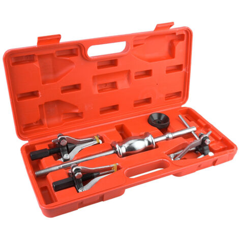 Outil de roulement d'engrenage, ensemble d'extracteur de marteau coulissant de remplacement efficace en acier au carbone professionnel avec étui rouge pour automobile