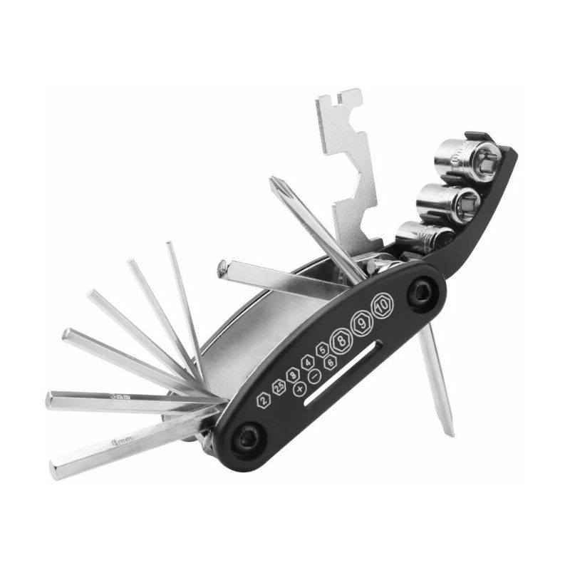 Sincreetali - Outil de réparation de vélo combinaison de réparation outil de réparation de pneu outil de réparation de voiture pliant multifonction