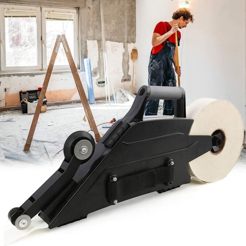 Trimec - Outil De Rubanage Noir Banjo Pour Cloison Sèche Avec Roue à Rouleaux D'angle Intérieur Réversible - Kit De Construction De Joint De