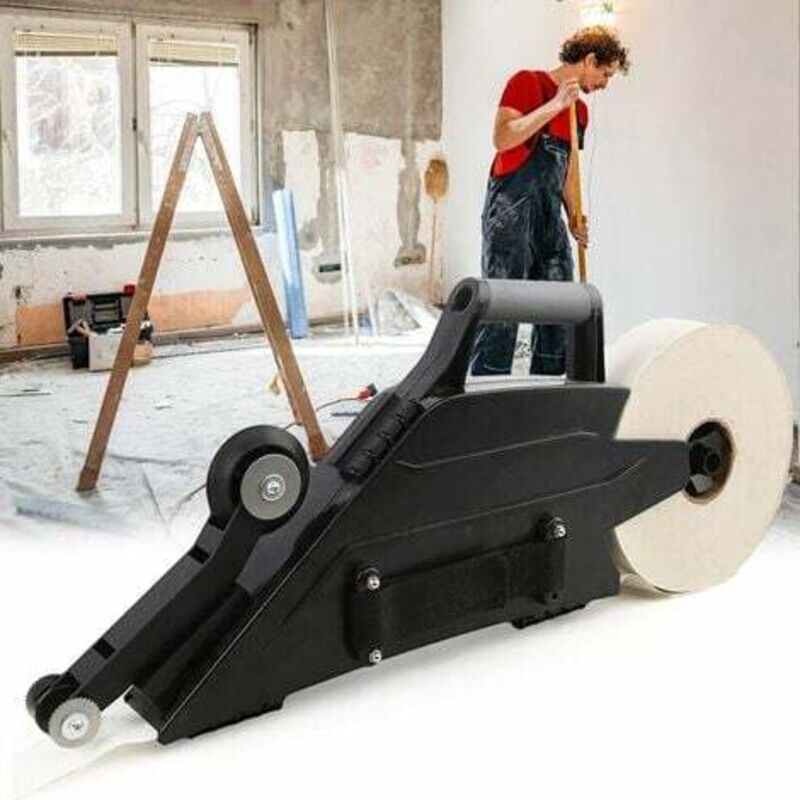 Tigrezy - Outil De Rubanage Noir Pour Cloison Sèche Avec Roue à Rouleaux D'angle Intérieur Réversible - Kit De Construction De Joint De Calfeutrage