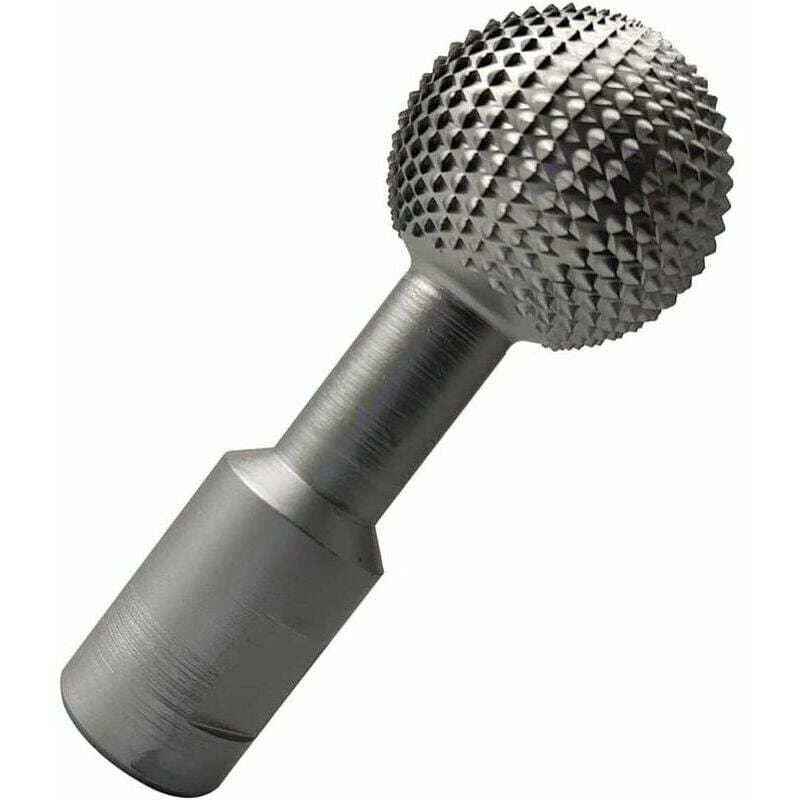 Gotrays - Outil de sculpture de rainures en bois sphérique, fraise rotative sphérique, lime rotative en acier sphérique pour meuleuses de perceuse,