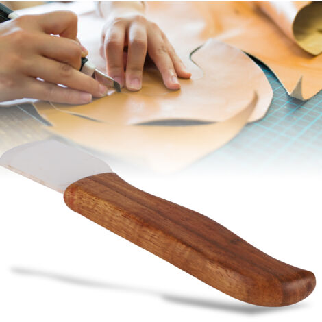 Outil de Sculpture sur Cuir en Céramique - Lame Courbée pour Découpe et Affûtage DIY