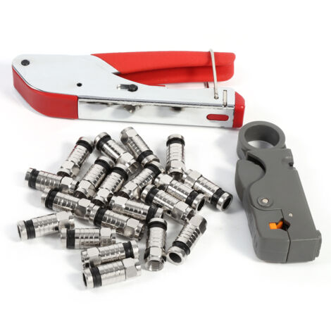 Outil de sertissage de connecteur F, outil de compression largement utilisé, léger, haute dureté, petit volume pour l'ingénierie industrielle