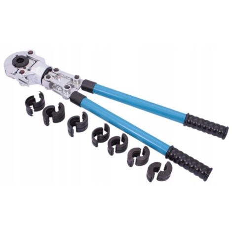 Outil de sertissage pour tubes PEX avec 9 matrices