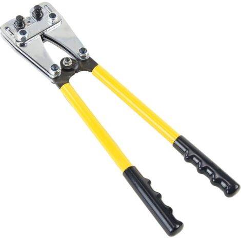 Outil de sertissage puissant 6-50mm2 Outil de sertissage de borne de fil Pince multifonction avec poignée antidérapante pour électriciens bricoleurs - RW