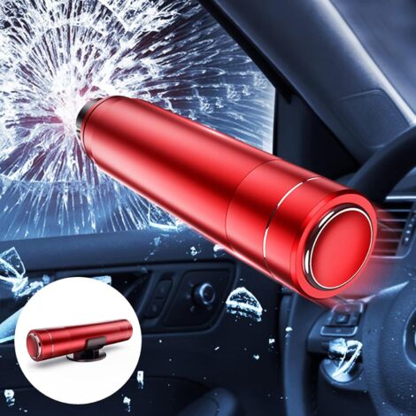 Outil de sortie de secours pour voiture en alliage d'aluminium, brise-vitre 2 en 1, marteau de sécurité-AquaForge