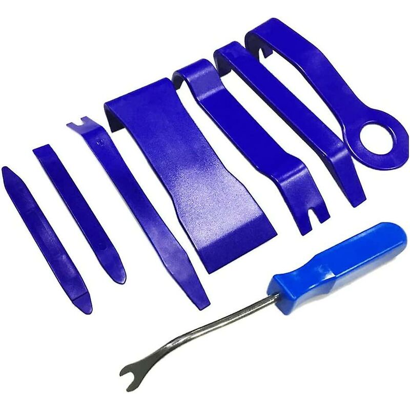 Xinuy - Outil de suppression de garniture - Ensemble d'outils de suppression de garniture de 8 pièces pour le retrait des clips de voiture, le