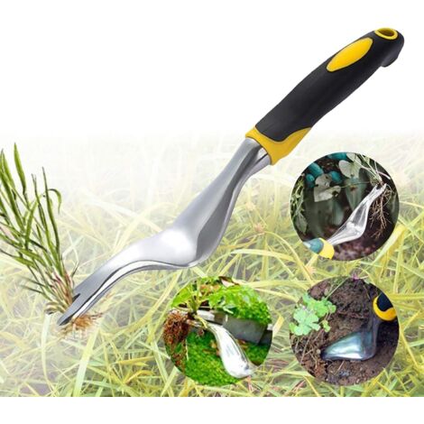 Outil de Suppression de Pissenlit de désherbeur à Main, extracteur de Mauvaises Herbes Manuel de Jardin Extracteur de Mauvaises Herbes Pliable Extracteur Rapide et économisant du Travail-Fei Yu