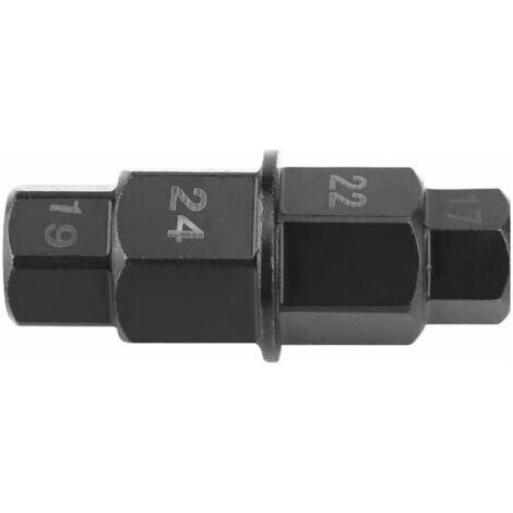 Outil de Suppression de Roue, Douille Six 6 Pans Démontage Axe Démonte Outil de Tournevis Hexagonal 17 19 22 24mm pour Moto Roue Arrière Avant