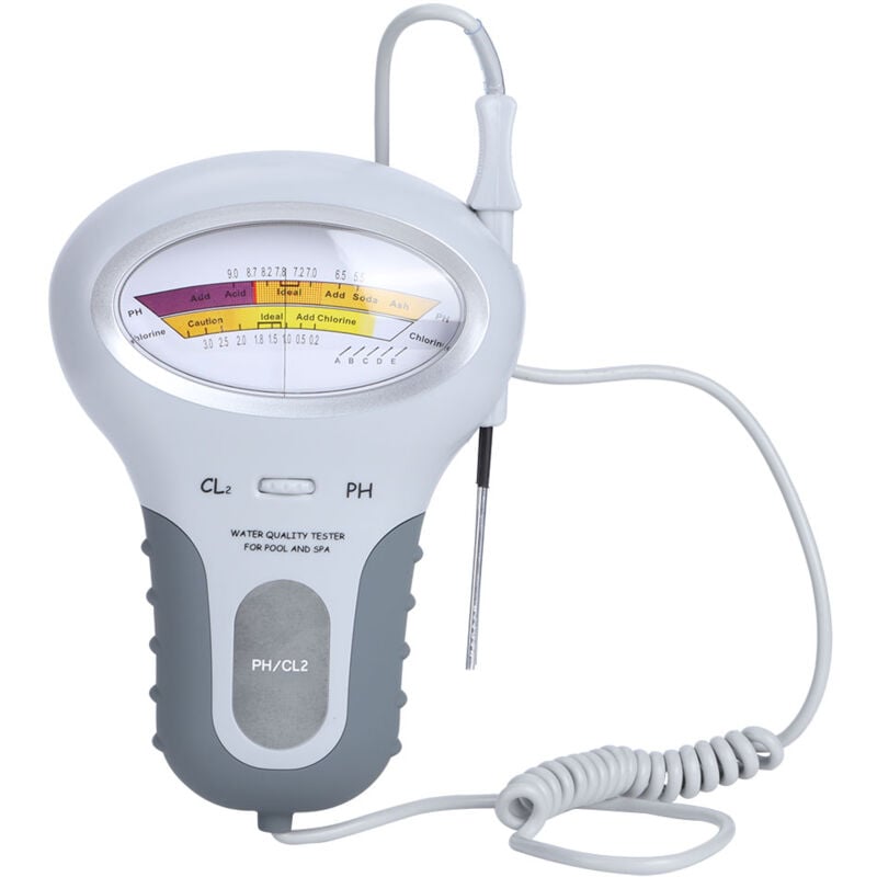 Jeffergarden - Portable piscine testeur d'eau détecteur ph chlore test de qualité de l'eau moniteur mètre