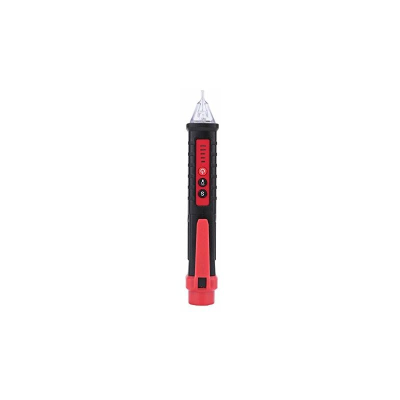 Ahlsen - Outil de testeur de Circuit de stylo de testeur de détecteur de tension électrique de crayon d'essai sans contact 48-1000 V/12-1000 v( Black)