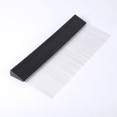 Outil de Texture Murale Acier Inoxydable Peigne à Grain pour Peinture Artistique Scarificateur pour Plâtre Accessoire Diy pour Décoration Intérieure avec Effet Lin sur Murs