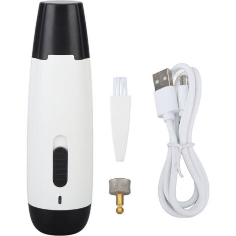 Outil de toilettage de pattes électrique rechargeable professionnel à faible bruit pour broyeur à ongles pour chat