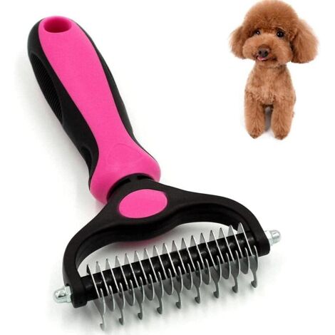 Outil de toilettage pour chats et chiens(Rose,S)-Fei Yu