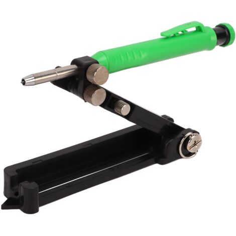 Outil de traçage ajustable multifonction pour le bois, avec stylo et accessoires de mesure