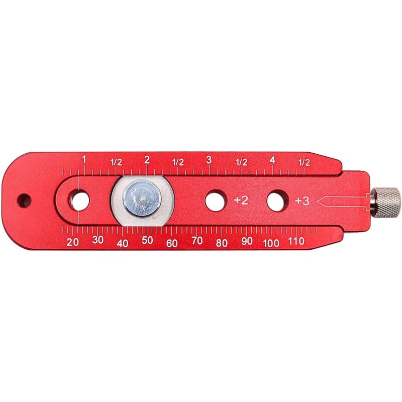 Outil de traçage pour le travail du bois Règle de cercle de dessin rond réglable Jauge de marquage en alliage d'aluminium pour le dessin du travail