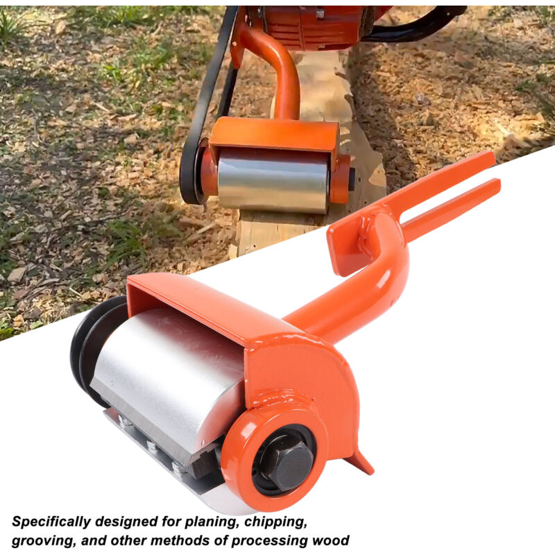 Treetalk - Outil d'écorçage de bois multifonctionnel pour éplucheur de bûches, accessoire de tronçonneuse avec 6 lames allongées pour Husqvarna