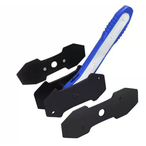 Outil d'étrier de frein à cliquet, tige de poussée de piston de frein pneumatique rotative à 360°, outil de clé à cliquet pour piston de frein, tige de poussée de piston de frein à cliquet (bleu)