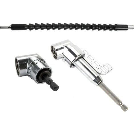 Outil d'extension de tige hexagonale coudée droite à 105 degrés Ulisem3pcs Force d'extension flexible