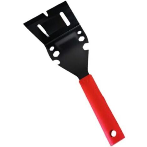 Outil D'extraction de Garniture, Outil de Retrait de Carrelage en Acier Inoxydable, Outil de Retrait de Garnitures en Bois, Outil de Retrait de Moulures pour Plinthes (Rouge)