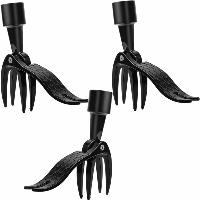 Outil d'Extraction de Mauvaises Herbes Debout - Portable, 3 Pièces (Sans Poignée)