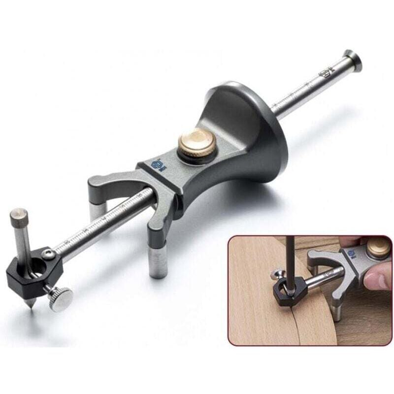 Image of Outil Double Usage Arc Linéaire Scriber Ligne Dessin Multifonctionnel pour Travail du Bois