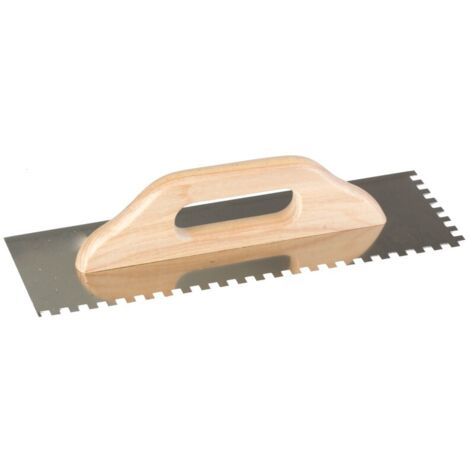 Outil du carreleur mega inox 380x130mm dents 10x10mm