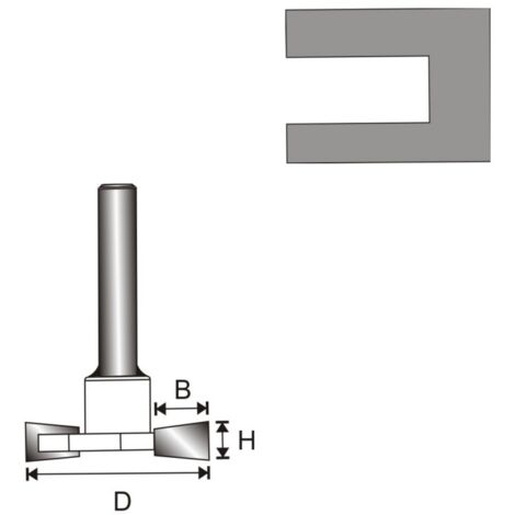 Outil du menuisier Dedra 07f122b diamètre 32 mm queue 8 mm