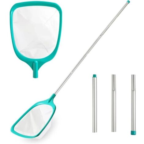 Outil efficace pour enlever les feuilles, filet rétractable avec manche extensible, adapté aux piscines et aux étangs, filet professionnel