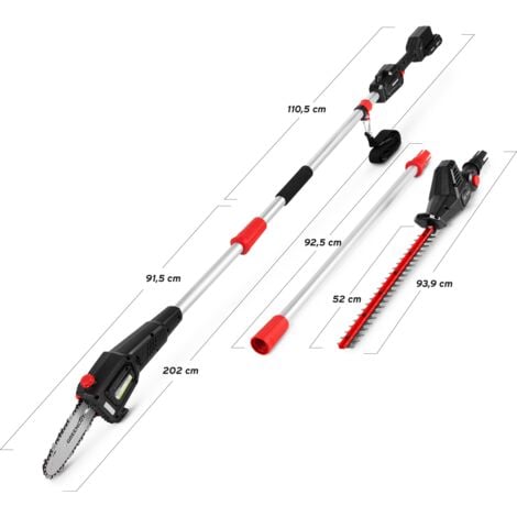 Outil électrique multifonctionnel avec batterie 20V tronçonneuse + taille-haie 3-1 - GREENCUT