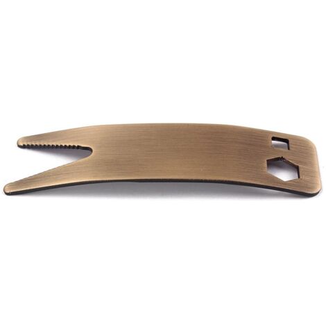 Outil en acier inoxydable clé multi-clé bouton Jack Tuner bague pour serrer les Pots commutateurs accessoires de guitare Bronze