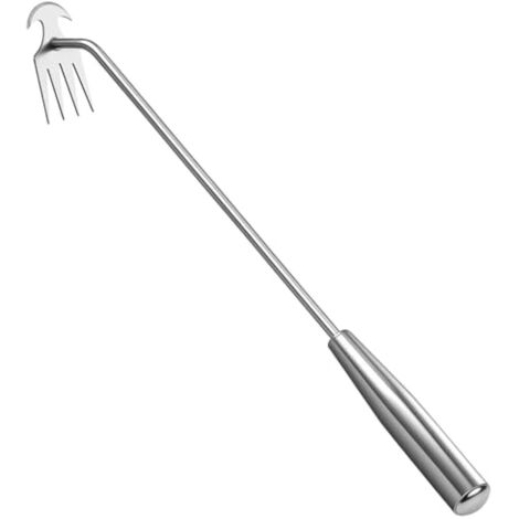 Outil Manuel pour Désherber avec Manche en Acier Inoxydable – Arrache-Mauvaises-Herbes Évacuateur – Pratique et Ergonomique (40 cm)